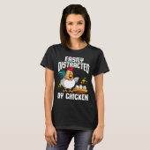 Easily Distracted Chicken T-Shirt (Vorne ganz)
