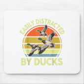 Easily Distracted Duck Hunting Gift Dad Hunter Son Mousepad (Vorne)