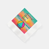 Easing God Out Recovery Slogan Sunrise Serviette (Ecke)