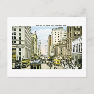 East 9th und Euclid Avenue, Cleveland, Ohio Postkarte