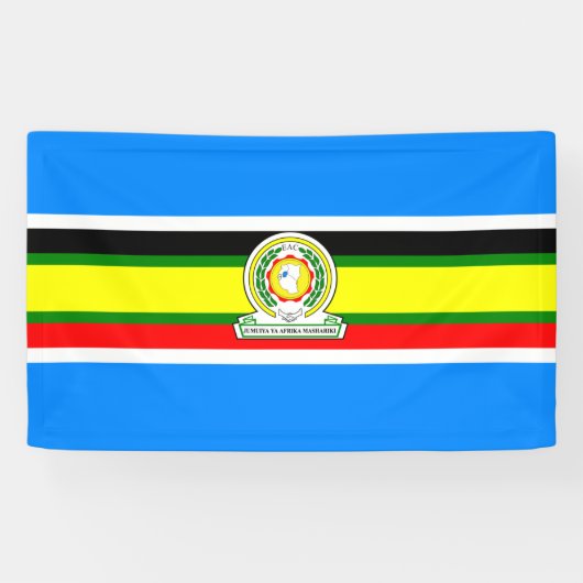 East African Community flag Banner (Horizontal)