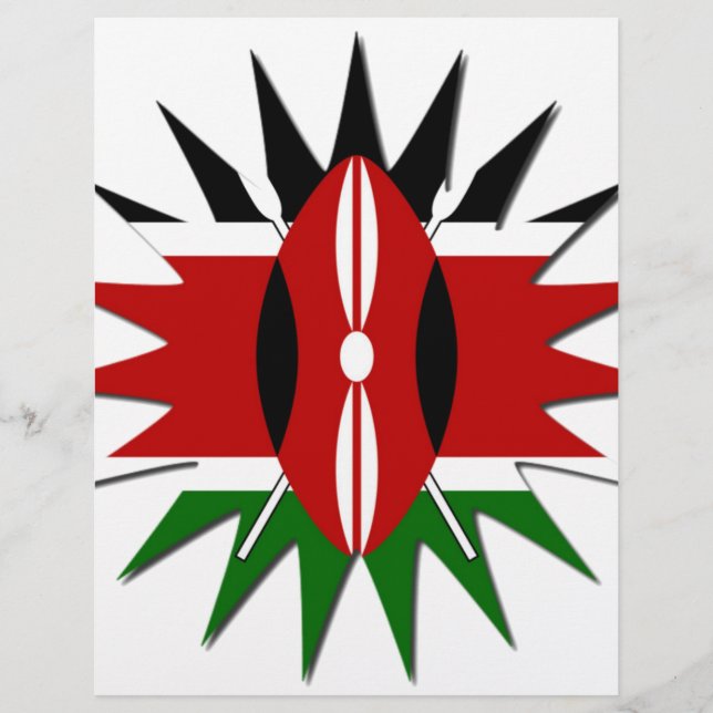 East African Constellation Kenyan Flag Star Design (Vorderseite)