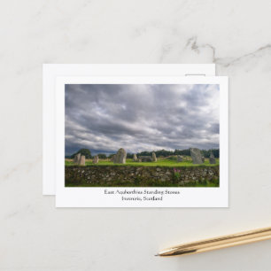 East Aquhorthies Standing Stones, Schottland Postkarte