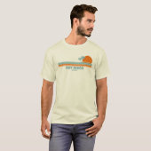 East Beach Georgia Sun Palm Trees T-Shirt (Vorne ganz)