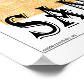 East Beach Santa Barbara, Kalifornien Retro Beach  Poster (Ecke)