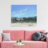 East Beach, St Simons Island, GA - Canvas Print Leinwanddruck (Insitu (Wohnzimmer))