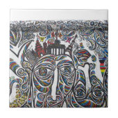 East Berlin Wall Graffiti Fliese (Vorderseite)