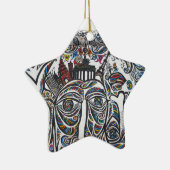 East Berlin Wall Graffiti Keramikornament (Rechts)