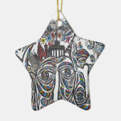 East Berlin Wall Graffiti Keramikornament (Links)