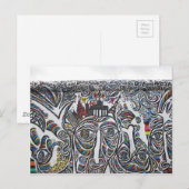 East Berlin Wall Graffiti Postkarte (Vorne/Hinten)