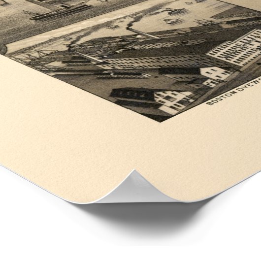 East Boston, MA Panoramic Map - 1879 Poster (Ecke)