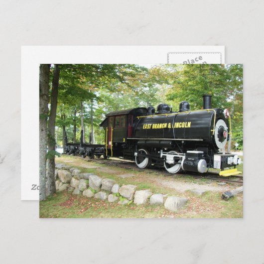 East Branch & Lincoln Train New Hampshire Postcard Postkarte (Vorne/Hinten)