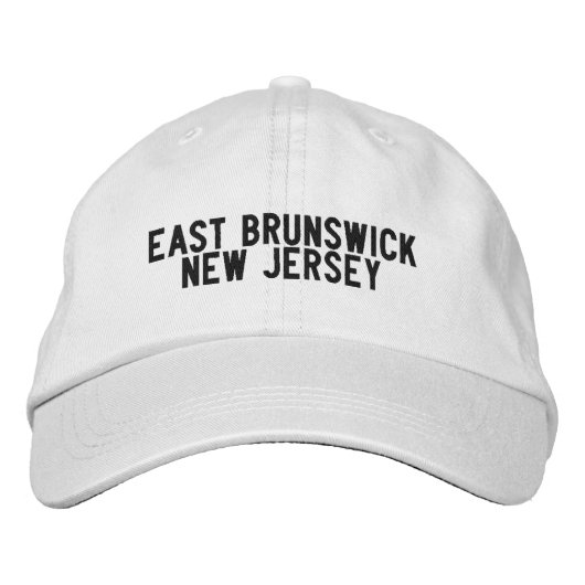 East Brunswick New Jersey Hat Bestickte Baseballkappe (Vorderseite)