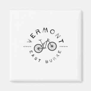 East Burke Vermont Mountainbike T-Shirt Magnet