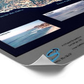 East Cape, Baja California Satellitenposter Poster (Ecke)