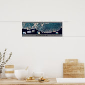 East Cape, Baja California Satellitenposter Poster (Küche)