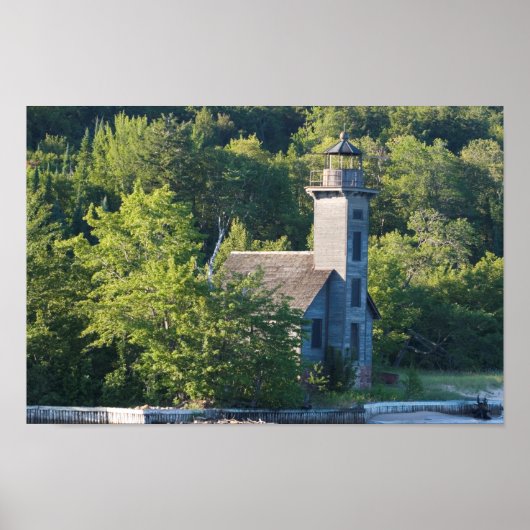 East Channel Lighthouse, Michigan Poster (Vorne)