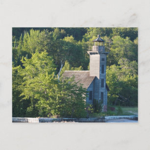 East Channel Lighthouse, Michigan Postkarte