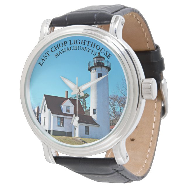 East Chop Lighthouse, Massachusets Watch Armbanduhr (Schrägansicht)