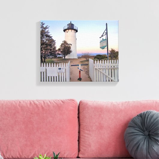 East Chop Lighthouse, Massachusetts Canvas Print Leinwanddruck (Insitu (Wohnzimmer))