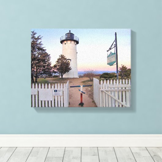 East Chop Lighthouse, Massachusetts Canvas Print Leinwanddruck (Insitu (Holzboden))