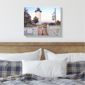 East Chop Lighthouse, Massachusetts Canvas Print Leinwanddruck (Insitu (Schlafzimmer))
