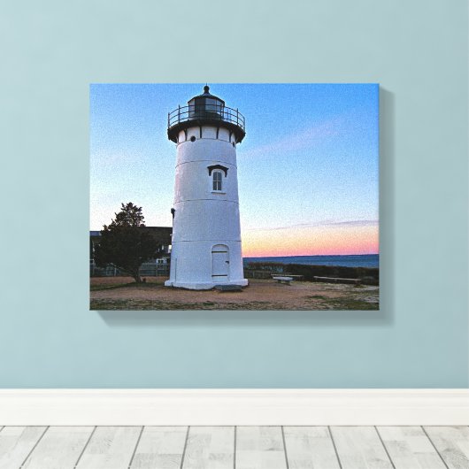 East Chop Lighthouse, Massachusetts Canvas Print Leinwanddruck (Insitu (Holzboden))