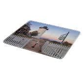 East Chop Lighthouse, Massachusetts Cutting Board Schneidebrett (Ecke)