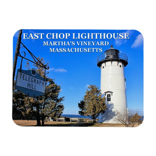 East Chop Lighthouse, Massachusetts Foto Magnet (Horizontal)