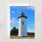 East Chop Lighthouse, Massachusetts Postkarte (Vorne/Hinten)