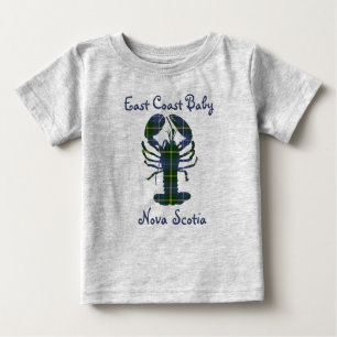 East Coast Baby Lobster Nova Scotia Tartan Kanada Baby T-shirt