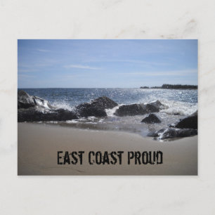 East Coast Proud - Beach / Rocks Postcard Postkarte
