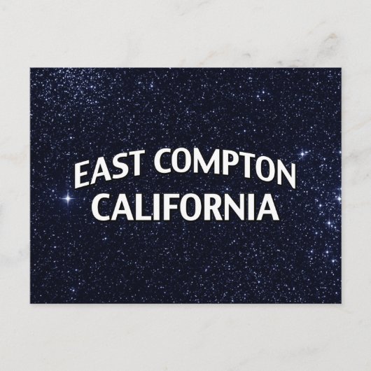 East Compton California Postkarte (Vorderseite)