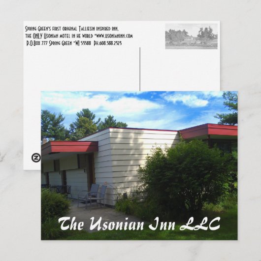 East Corner view - Postkarte (Vorne/Hinten)