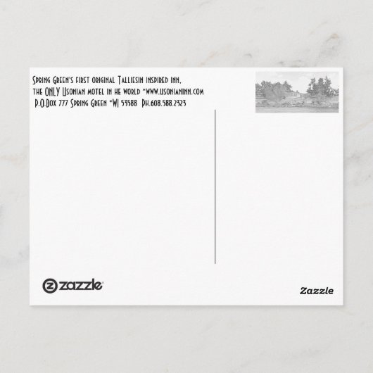 East Corner view - Postkarte (Rückseite)