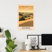 East Devon AONB Reiseplakat Poster (Heimbüro)