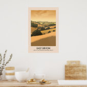 East Devon AONB Reiseplakat Poster (Küche)