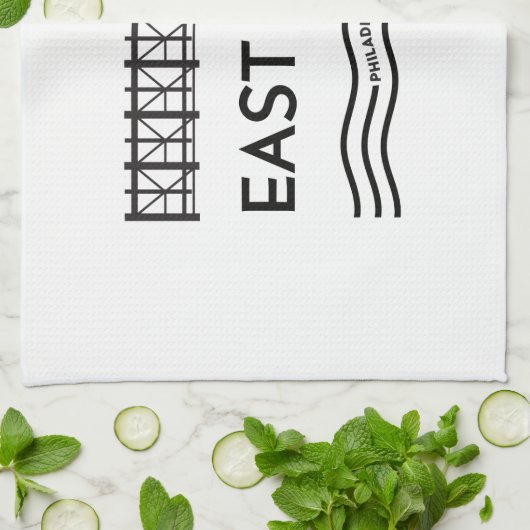 East Falls Teetuch Geschirrtuch (Gefaltet)