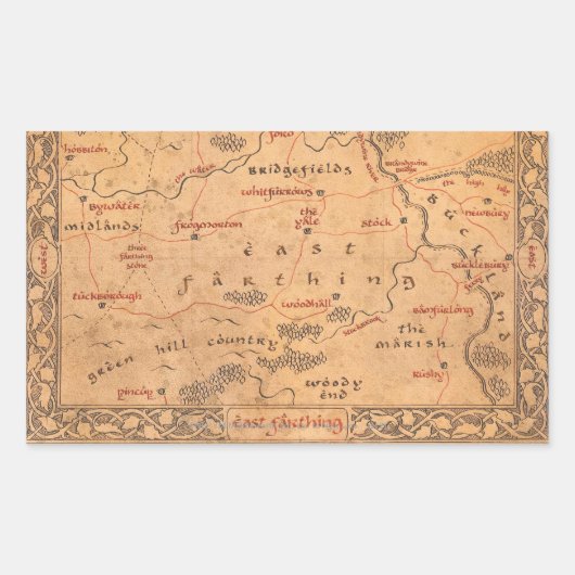 East Farthing Rechteckiger Aufkleber (Vorderseite)