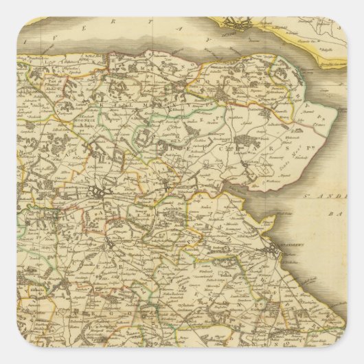 East Fife Quadratischer Aufkleber (Vorderseite)