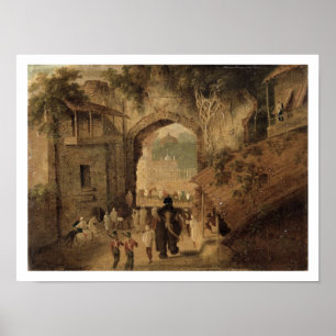 East Gateway, Patna, 1825 (Öl auf Leinwand) Poster