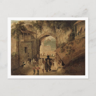 East Gateway, Patna, 1825 (Öl auf Leinwand) Postkarte