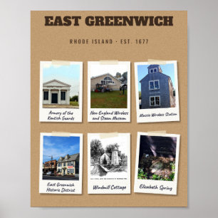East Greenwich Rhode Island Wahrzeichen Momentaufn Poster