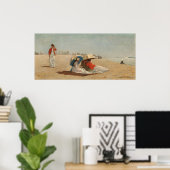 East Hampton Beach - Winslow Homer Fine Art Poster (Heimbüro)