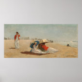 East Hampton Beach - Winslow Homer Fine Art Poster (Vorne)