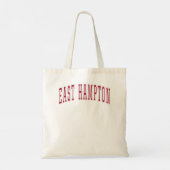 East Hampton New York Souvenir Uni Style Red T Tragetasche (Rückseite)