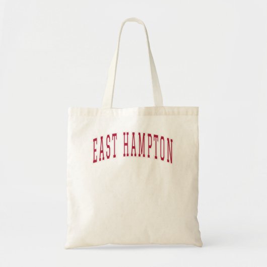 East Hampton New York Souvenir Uni Style Red T Tragetasche (Vorne)