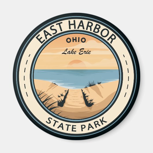 East Harbour Staat Park Ohio Abzeichen Magnet (Vorne)
