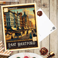 East Hartford, Connecticut | Vintage Postkarte