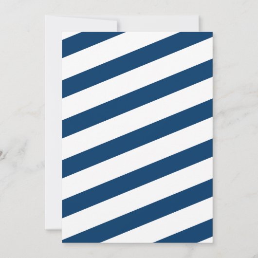 East Harwich Navy Blue Cape Cod Map | Hochzeit Einladung (Rückseite)